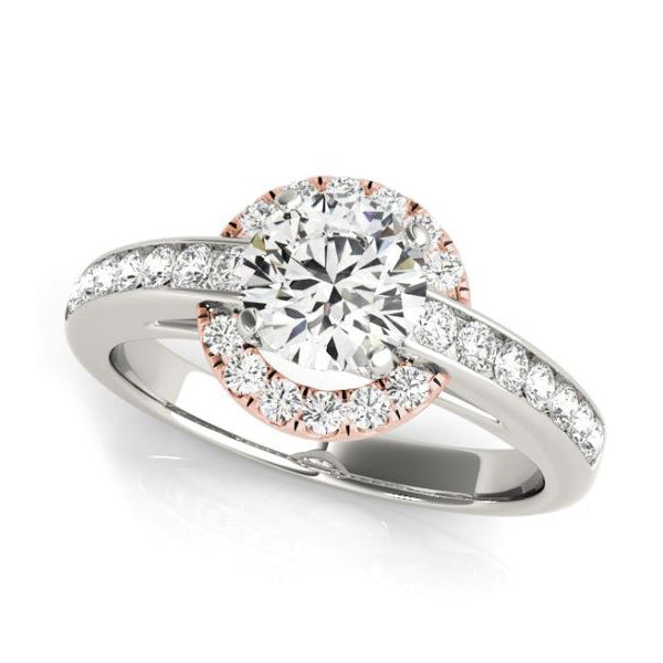 Diamond Halo Engagement Ring (Mounting)